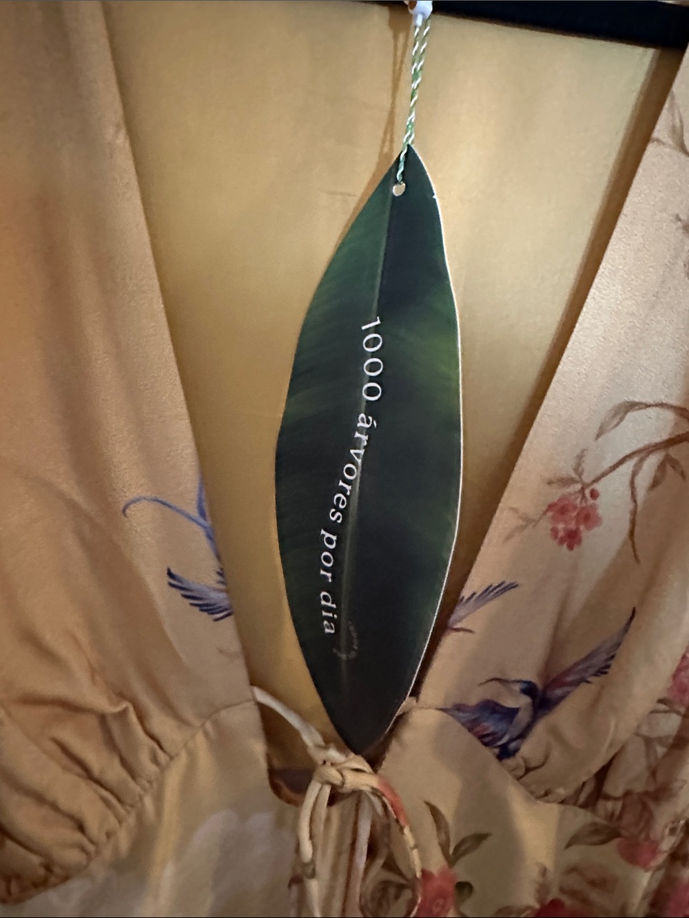 NWT FARM Floral Maxi Dress Long Beige Multicolor Size G V-Neck Sleeveless Tie - Picture 6 of 8